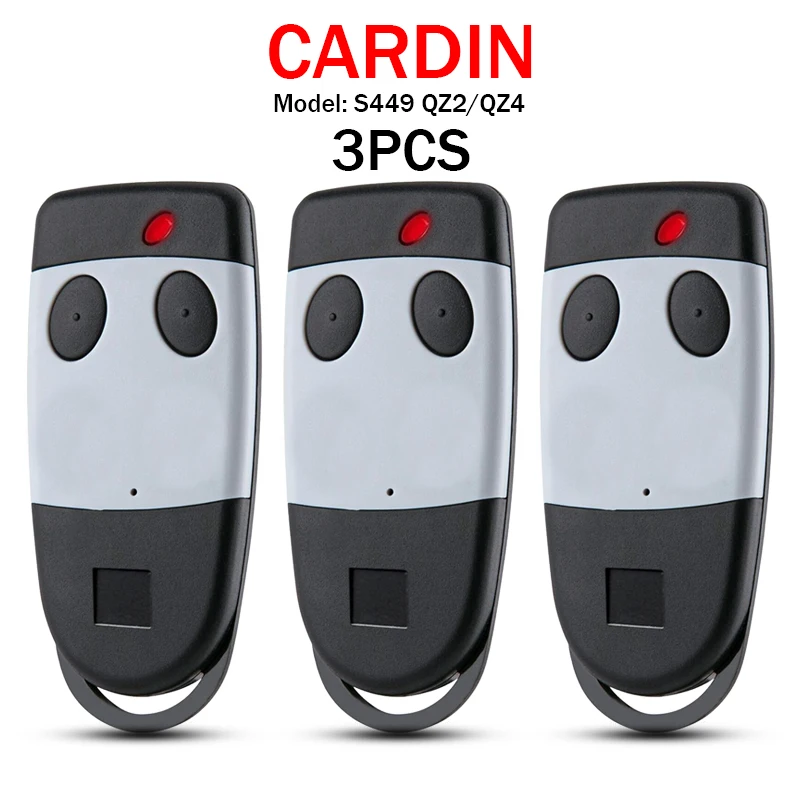 3PCS CARDIN S449 QZ1 QZ2 QZ3 QZ4 TXQ449100 TXQ449200 TXQ449300 TXQ449400 Fernbedienung Garagentoröffner 433MHz Rolling Code