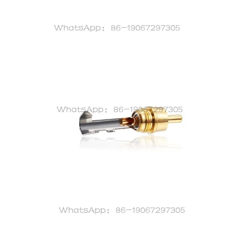 3502AAU Series, Gold Plated Brass, RCA Plug for Fever Audio Signal Cable