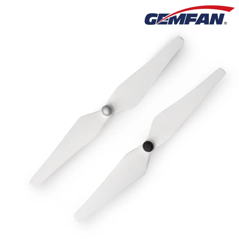 Gemfan Self-Locking Nut Fiberglass Nylon White Black 9443 9-Inch Blade 1 Pair Of Forward And Reverse Propellers Multi Rotor