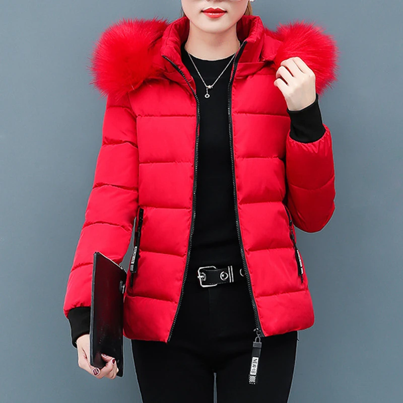 Sustans Zipper Fur Hooded Jacket Thickened Coat Women\'s Clothes Autumn Winter Casual Elegant Long Sleeve Warm New In Outerwears