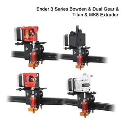 Soporte de conversión de actualización de unidad directa Ender 3 para impresora 3D Ender 3 V2,Ender 3 Pro, extrusora Bowden de doble engranaje MK8