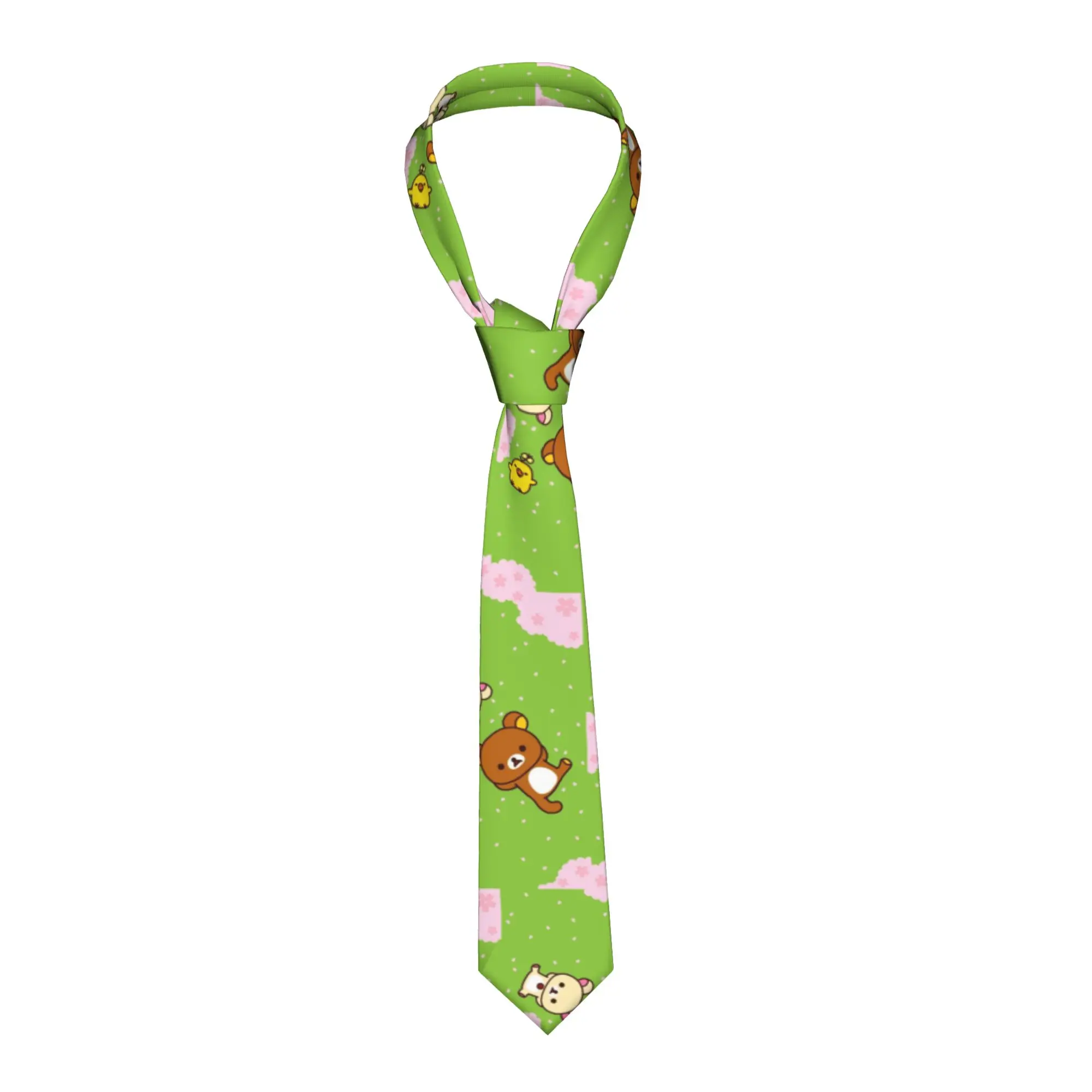 

Мужской галстук с мультяшным принтом R-Rilakkumaes, модный галстук для бизнеса