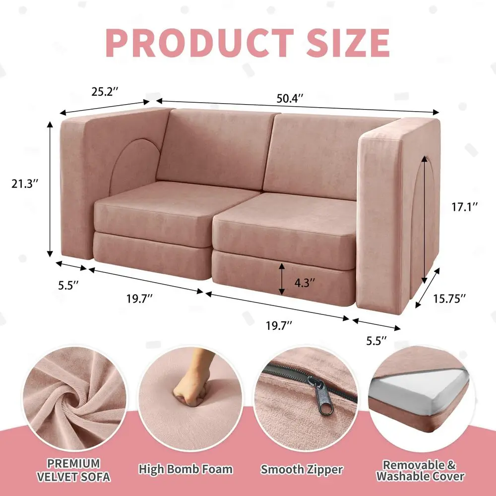 

Детский модульный диван-трансформер 10 в 1 для игровой комнаты и спальни, 10 шт., для игр и сна