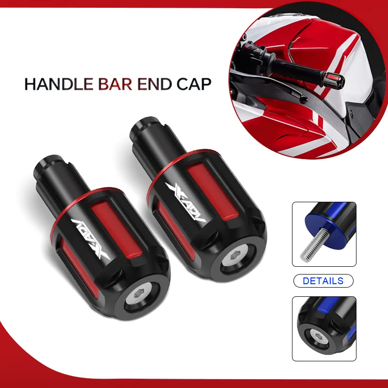 

Hot Selling Handlebar Grip Plugs Anti Silder Cover For XADV750 ADV160 ADV350 ADV150 Motorcycle cnc handle Protection grip xadv
