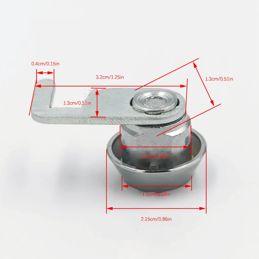 Mini Cam Lock with Quick Clip For Cash Tray Box POS Drawer Lock Money Case Security Cabinet Airbox Lock Cylinder Spare Parts