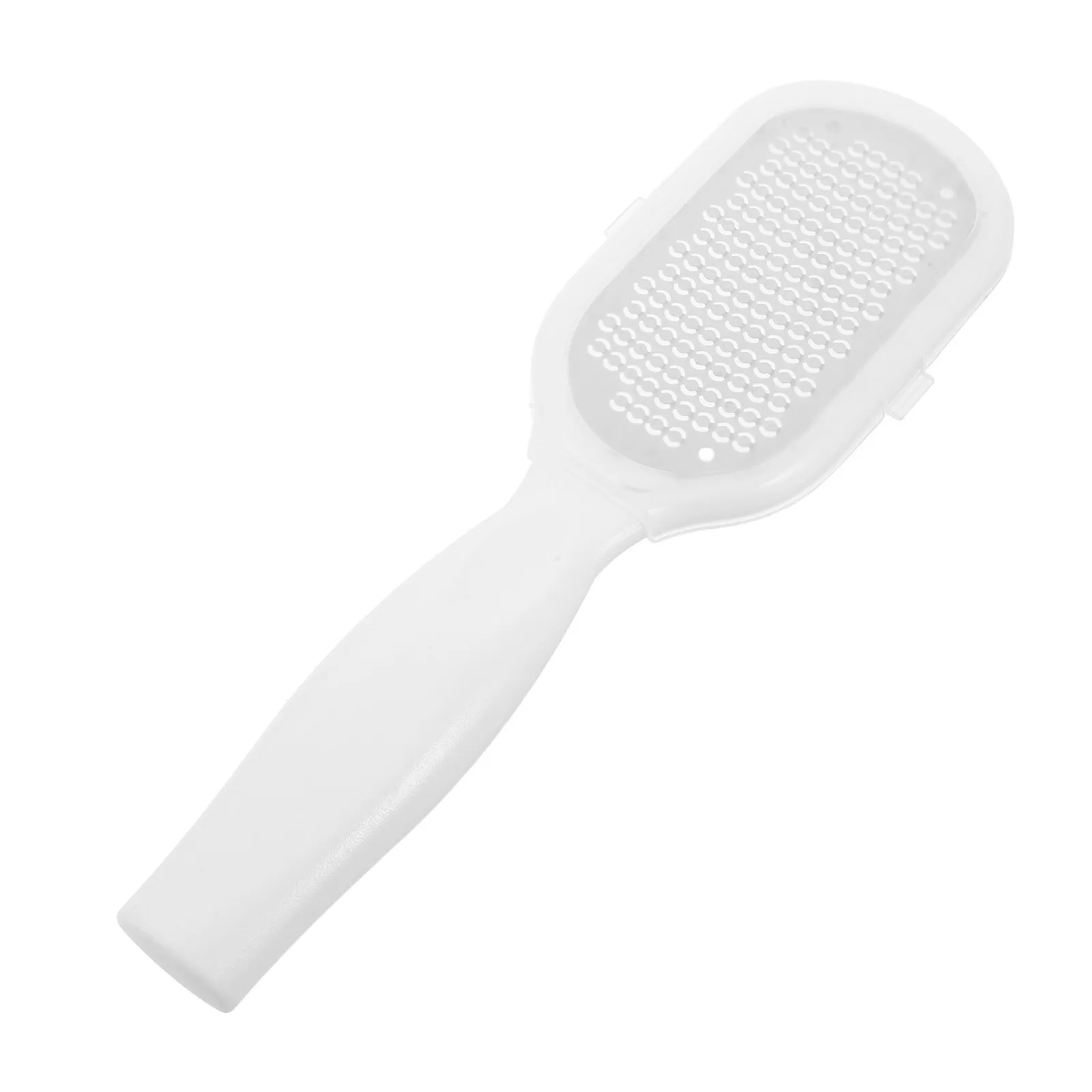 

Профессиональная пилка-скрабер для ног из нержавеющей стали белого цвета для удаления огрубевшей кожи и мозолей, для педикюра