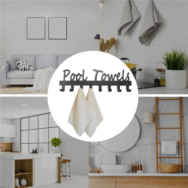 

ABSE-крючки для полотенец для бассейна для ванной комнаты, настенное крепление, вешалка для полотенец, держатель для полотенец, вешалка из углеродистой стали, органайзер для дома и улицы, для полотенец