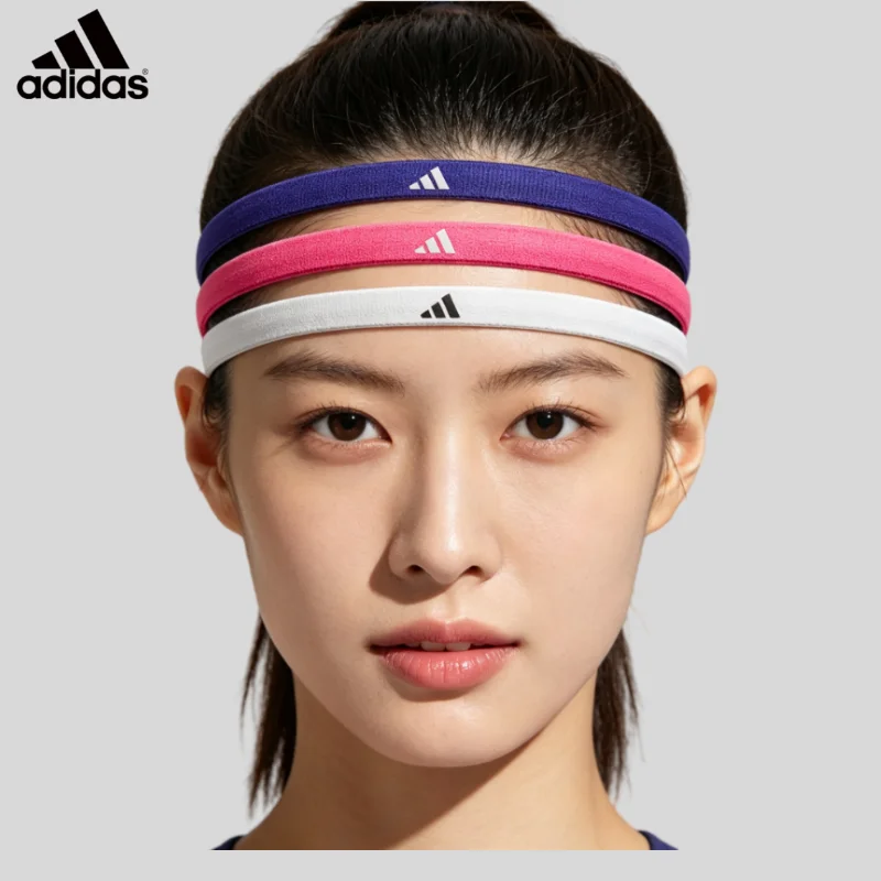 Sports Headband Sweat Guide and Antiperspirant Yoga Fitness Running Sweat Suction Headband 3 Packs Shu ADAC-16199