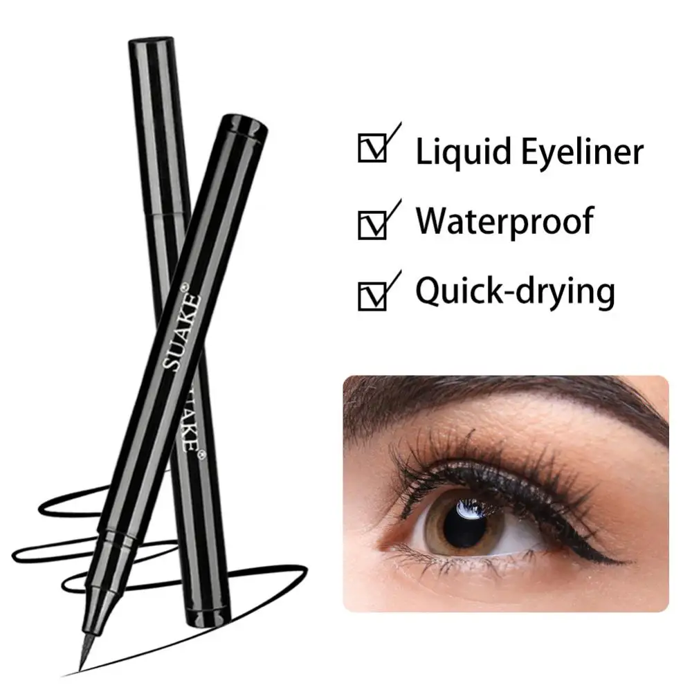 Black Waterproof Quick Eyeliner Liquid Long Lasting Anti-oil Eye Liner Pencil Natural Makeup Cosmetic Beauty Eyepen