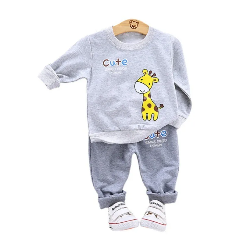 New Spring Autumn Baby Girl Clothes Children Boys Clothing Infant T-Shirt Pants 2Pcs/Sets Toddler Casual Costume Kids Tracksuits