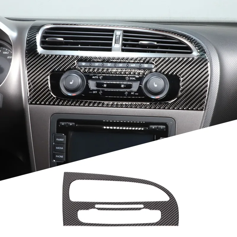 

Real Carbon Fiber (Soft) For 2008-2012 Seat Leon Center console air vent panel Air vent trim Car Accessories