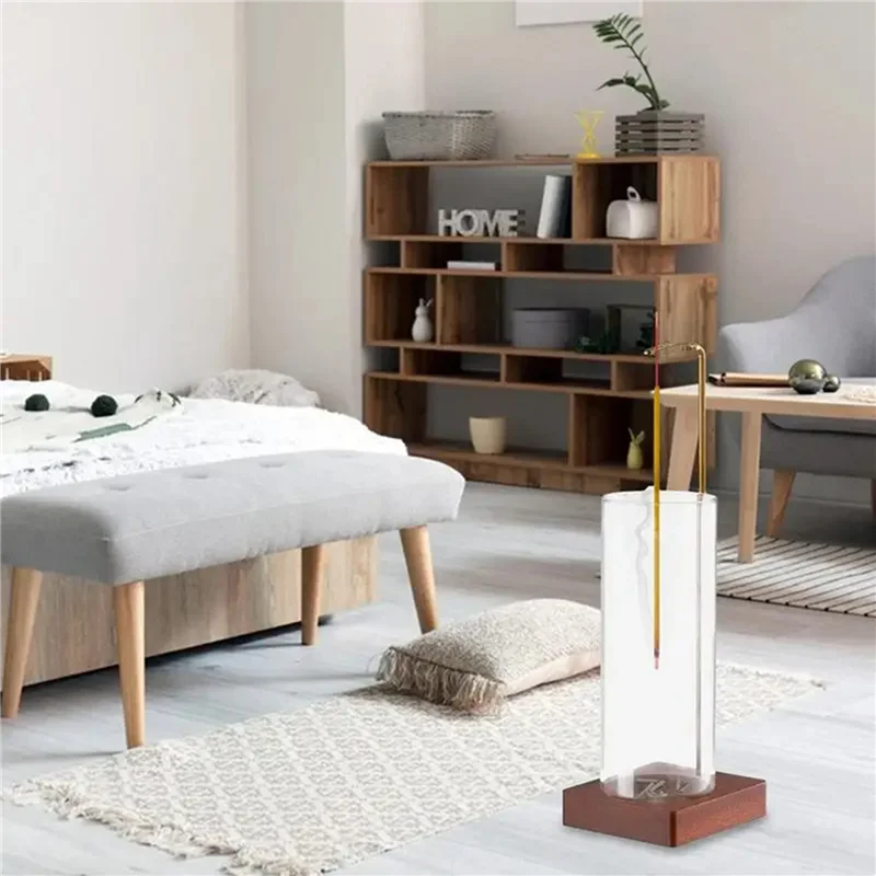 

WORTHOWN-4PCS держатель для благовоний таймер для йоги подставка для ароматерапии антивозрастная летающая курильница для палочек со съемным стеклом