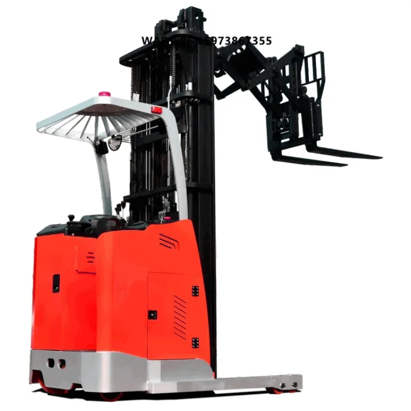 1.5Ton Warehouse Reach Truck Electric Double Deep Reach Truck Mini Electric Scissor Reach Forklift