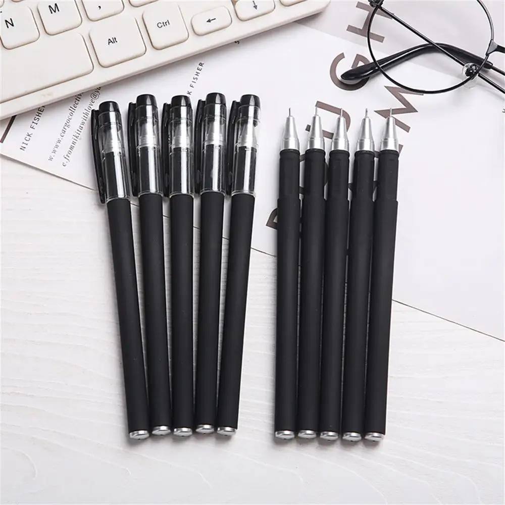 For Writing Stationery Test Available School Supplies Products 0.5mm Gel Pen Set Full Needle Tube Black Blue Red Color Pens