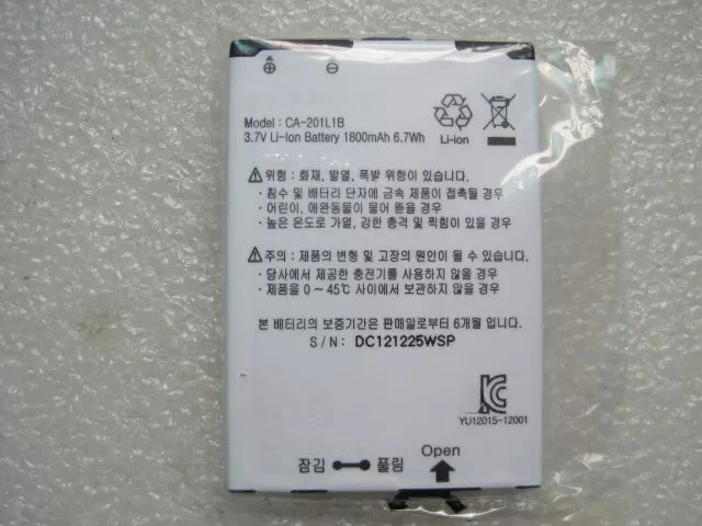 .。 Para Casio C811 CA201, batería versión coreana CA-201L1B nueva.