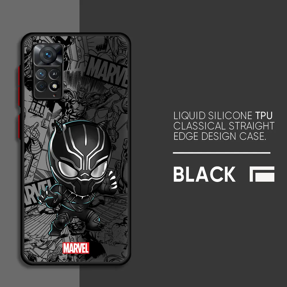 Etui Marvel Spiderman Groot do Xiaomi Redmi Note 9 10S 8 Pro 10 Pro 12 Pro 11S 9S 7 11T 8T 12 Pro Coque, odporne na wstrząsy pokrowiec