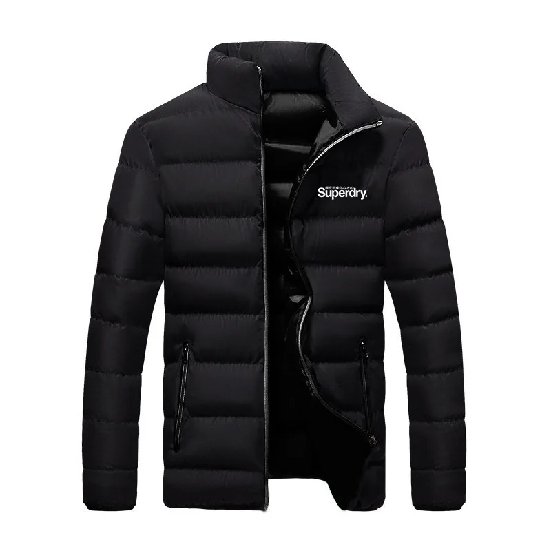 Trendy printed autumn and winter men's best-selling new jackets, down jackets, men's casual and fashionable men's zippered tops