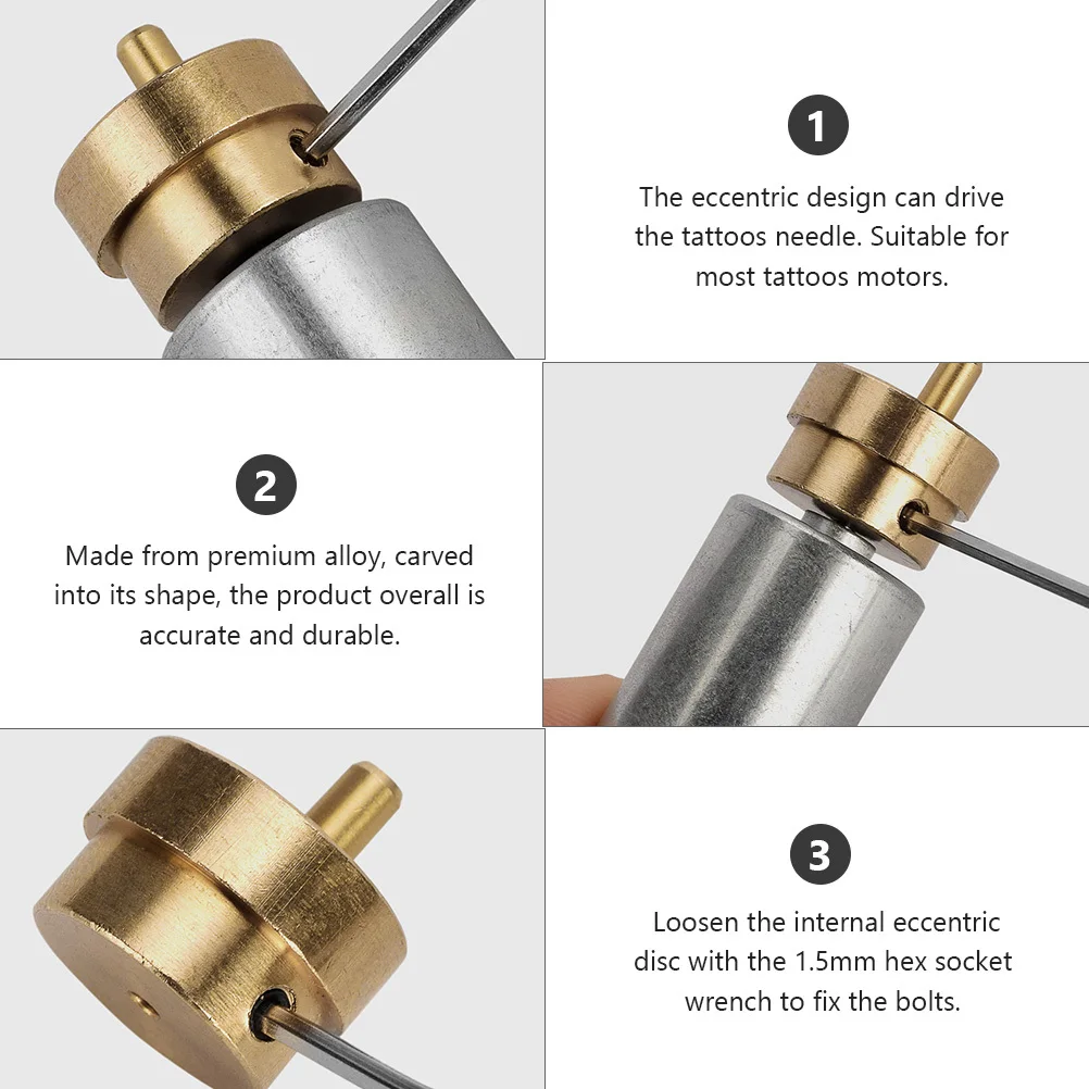 タトゥーマシン用ネジ付き高精度偏心ホイール ロータリーカム調整可能な合金ベアリング交換部品