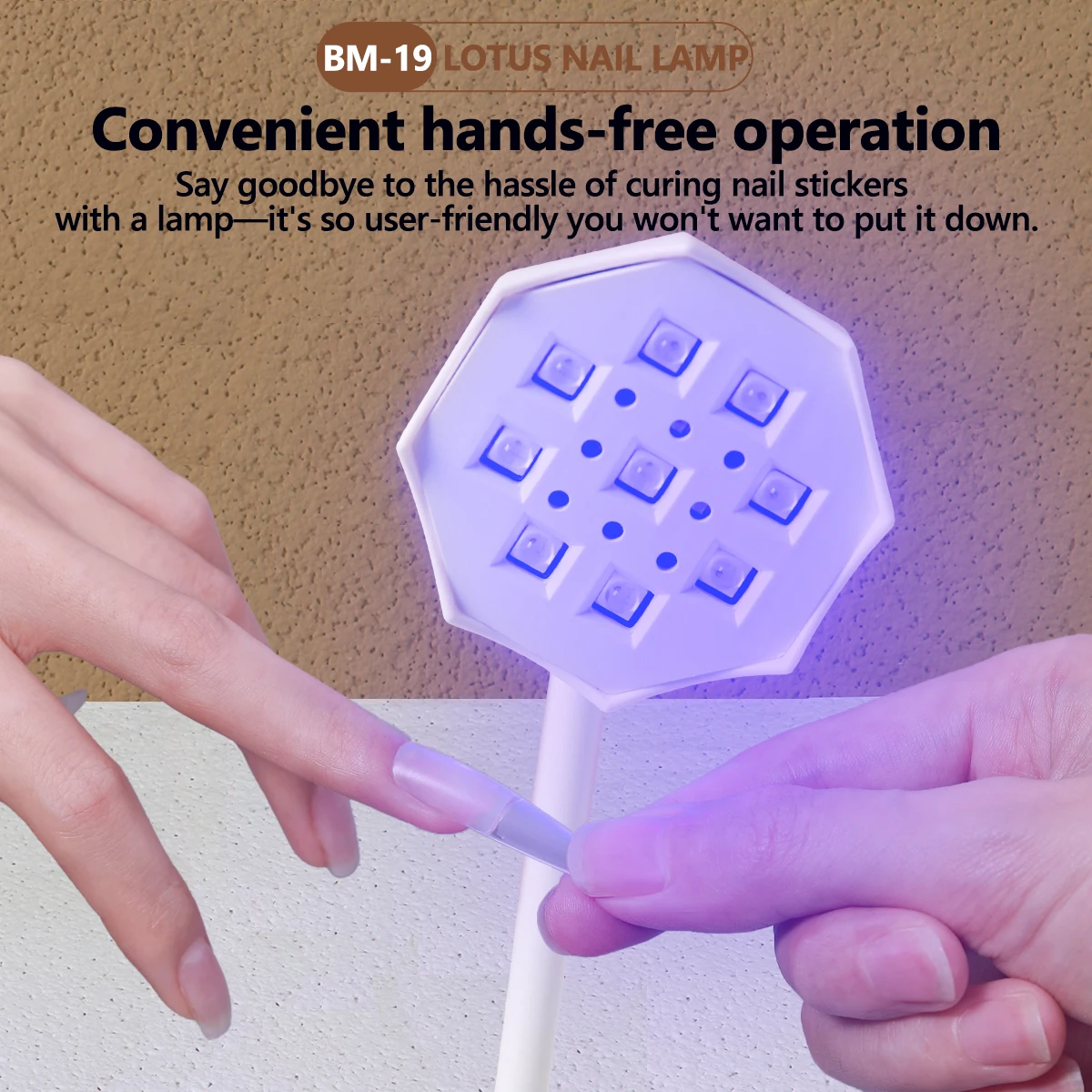 المهنية BM-19 قابلة للشحن الأشعة فوق البنفسجية LED مسمار مصباح، التجفيف السريع المحمولة السيارات الاستشعار ضوء ل هلام مسمار نصائح الغراء وعلاج الماس