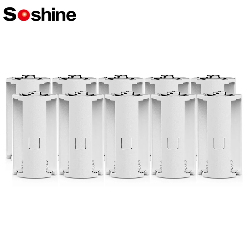 Soshine 3 AA から D バッテリーコンバータアダプターポータブルホルダー収納ボックス 3 AA から 1 D サイズスイッチャーコンバーターバッテリーホルダーケース