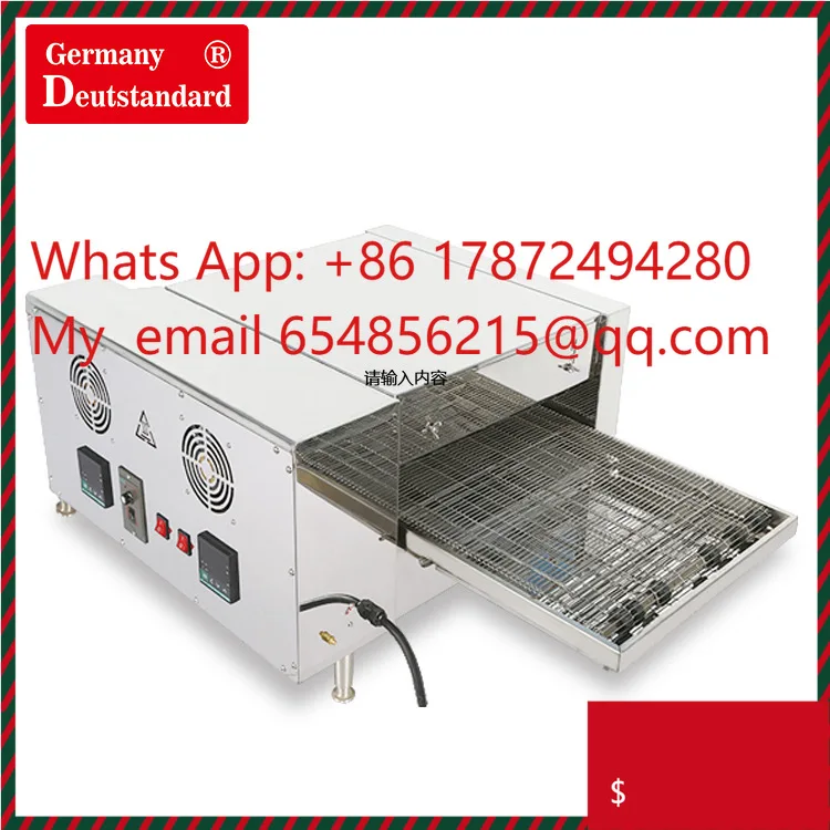 Crawler strip pizza pizza oven electric commercial pizza machine oven digital display automatic baking