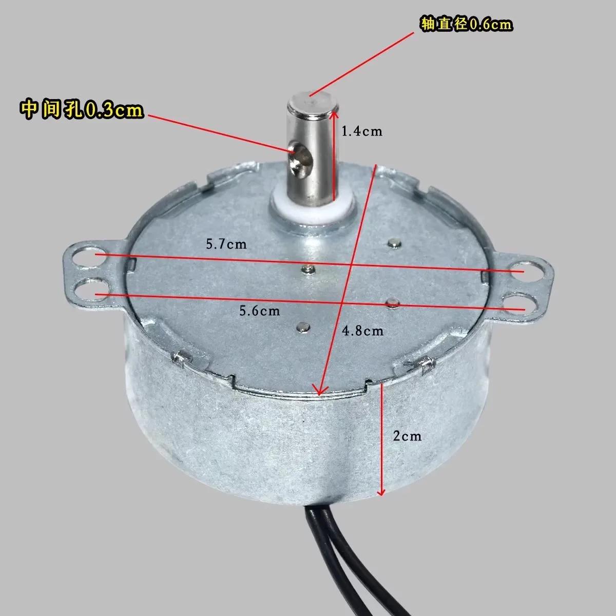 Electric Fan Shaking Head Synchronous Motor Claw Pole Permanent Magnet  AC 220V 2.5rpm CW/CCW 4W