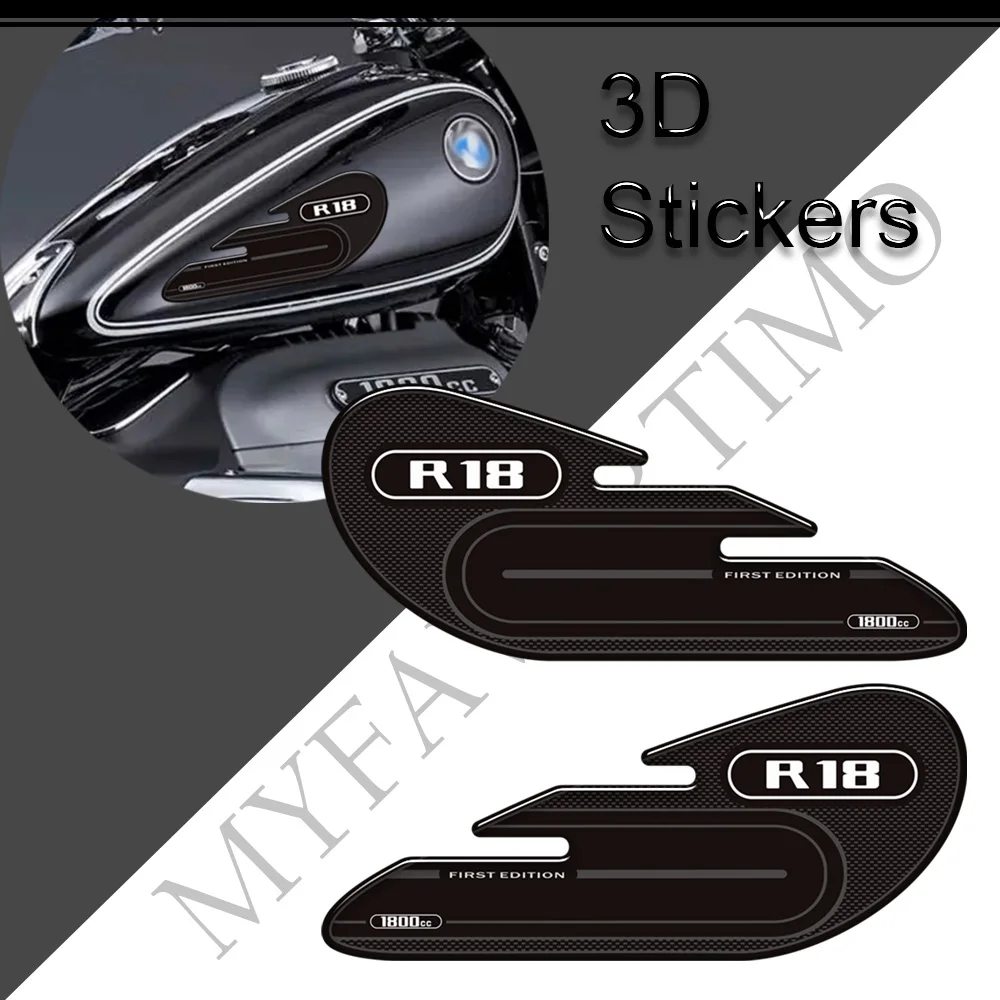 

For BMW R 18 R18 1800 CC 1800cc 2020 2021 2022 Stickers Decal Knee Tank Grips Pad Fuel Protector