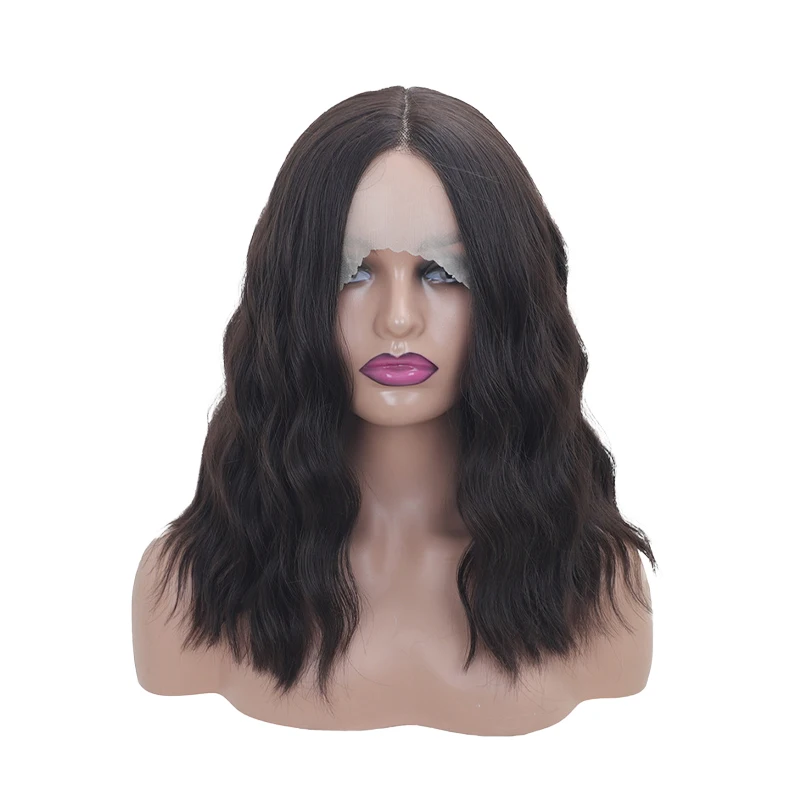 

Clearance Sale: 16-Inch Water Ripple 13*5*1 Lace Front Wig, Suitable For Women'S Daily, Party And Halloween Synthetic Hair