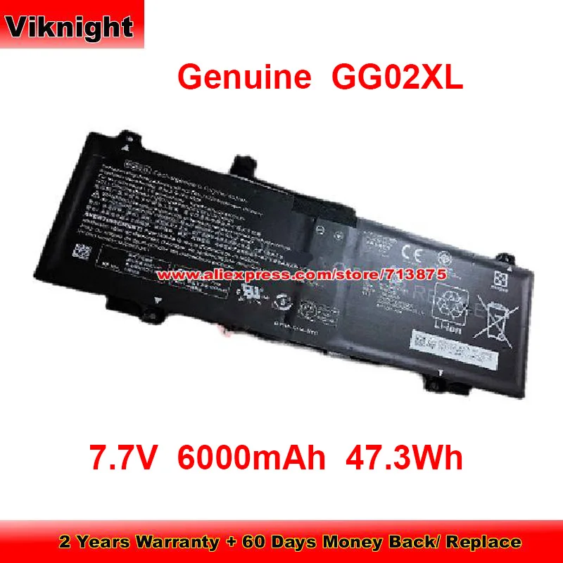 

Genuine GG02XL Battery for HP HSTNN-OB1X M25914-005 Laptop 7.7V 6000mAh 47.3Wh