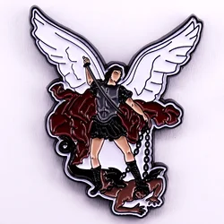 Saint Michael the Archangel Enamel Pin Fashion Collectibles Jewelry Gifts