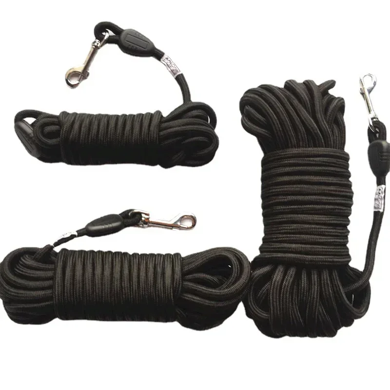 Laisse d\'entraînement pour chien en Nylon robuste, longue corde de 5M/10M/15M, rappel de ligne de suivi des animaux de compagnie, pour entraînement