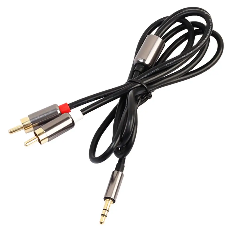

3.5 to 2RCA Male Aux Audio Cable 3.5mm Jack For Amplifier Computer Phone DVD Headphone Speaker Splitter