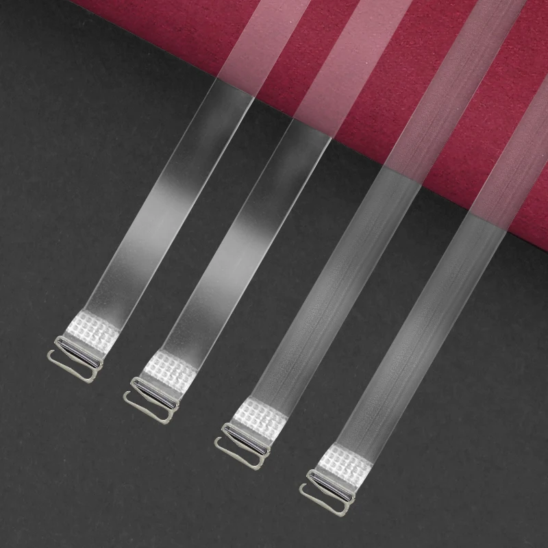 10/20/30/100 paires de bretelles de soutien-gorge à boucle en métal pour femmes, ceinture élastique réglable en Silicone, accessoires intimes invisibles transparents