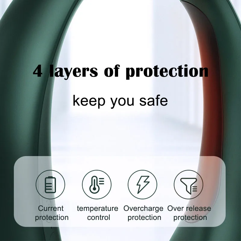 Подвесная Шейная зарядка usb Портативный цифровой дисплей мощность мобильного телефона два в одном нагревательный новый телефон