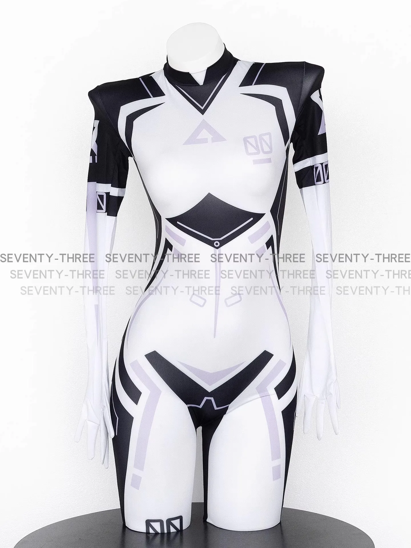 Women D.Va Cosplay Mechanical Sexy Bunny Jumpsuit and Bodystocking Sukumizu Costumes Swimwear Bodysuit Stocking Set