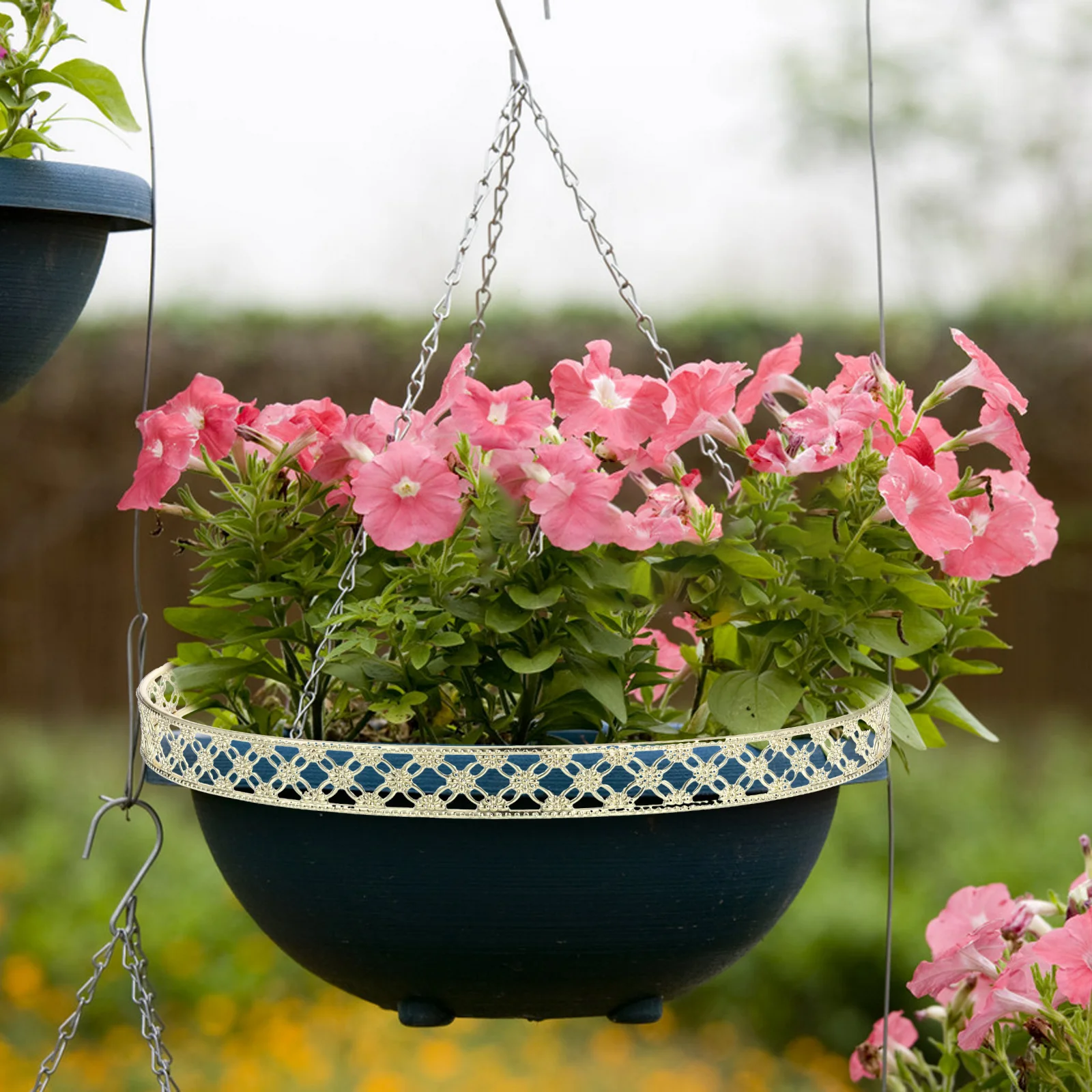 

25cm Multifunctional Air Plant Hanger Ring DIY Metal Hanging Ring Replacement Party Decorative Indoor Green Plant Holder