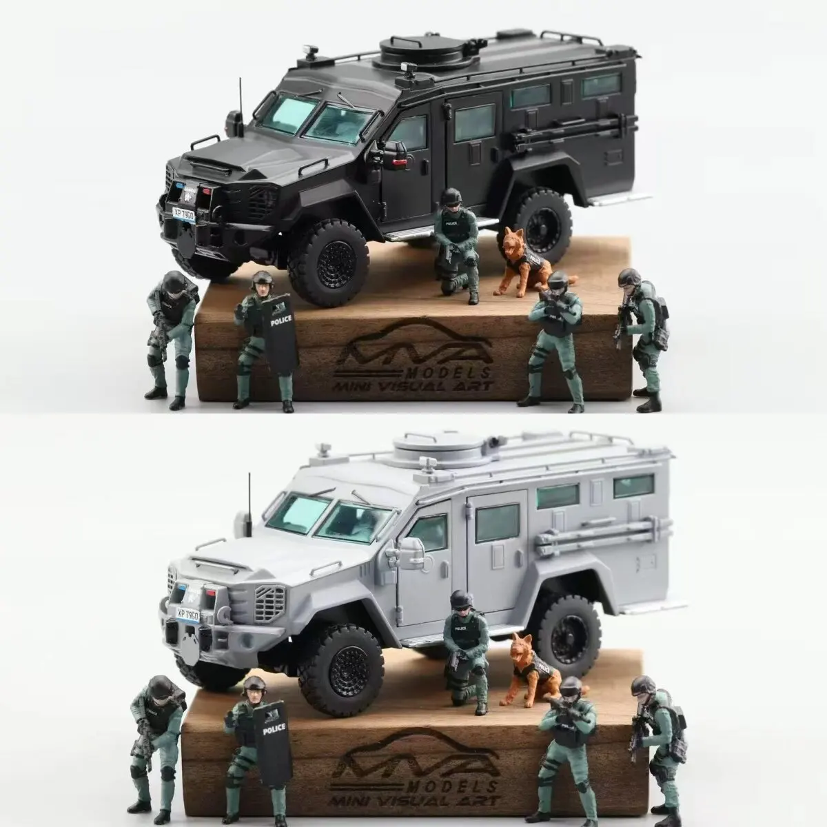 

Pre-sale Visual Art 1:64 Lenco Bearcat Panda Armored Vehicle Diecast Model
