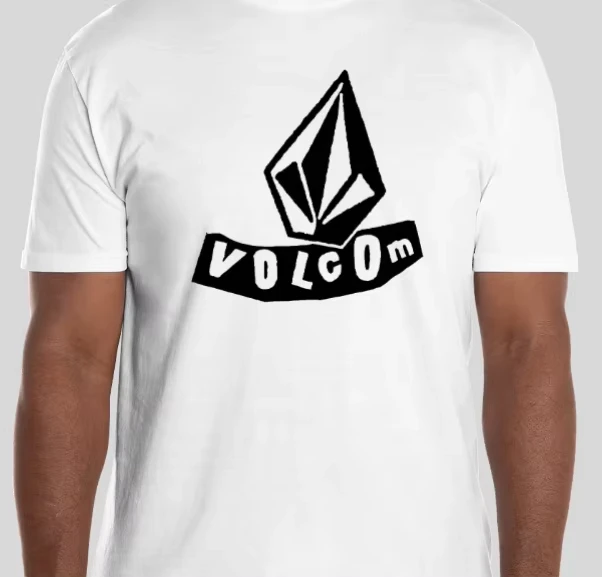 Camiseta de algodón Volcom para hombre y mujer, camiseta de marca de lujo a la moda, talla grande, informal, de manga corta, ropa de calle, camiseta holgada con estampado clásico