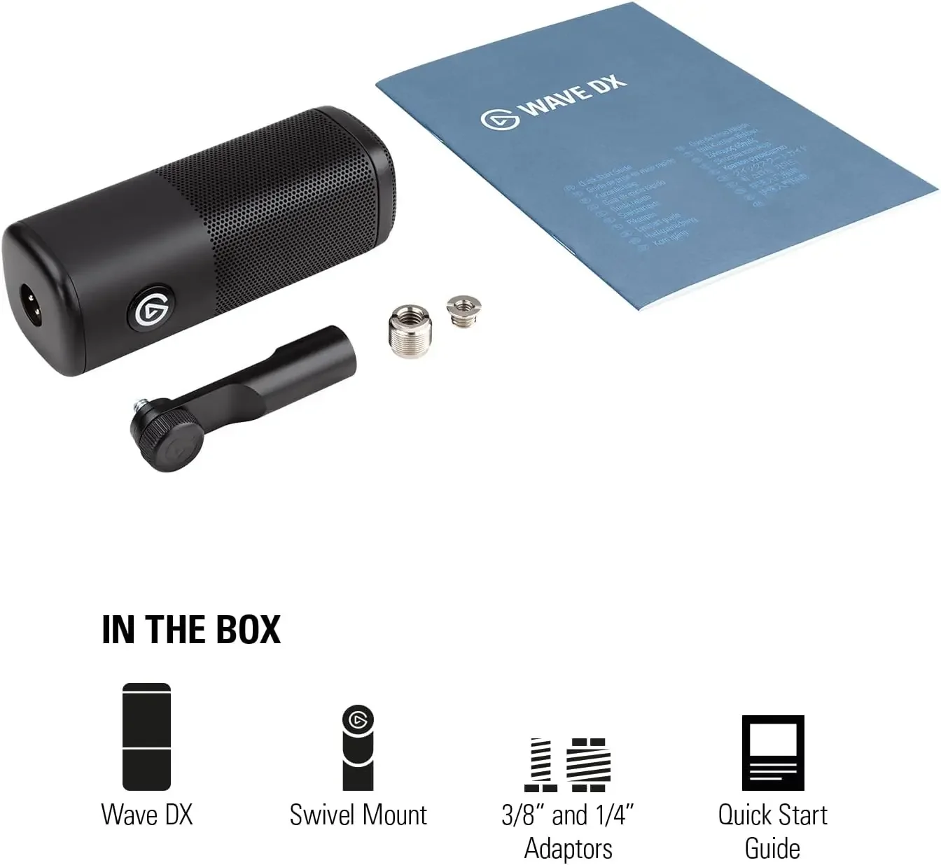 Elgato Wave DX - Microfone XLR dinâmico, padrão cardióide