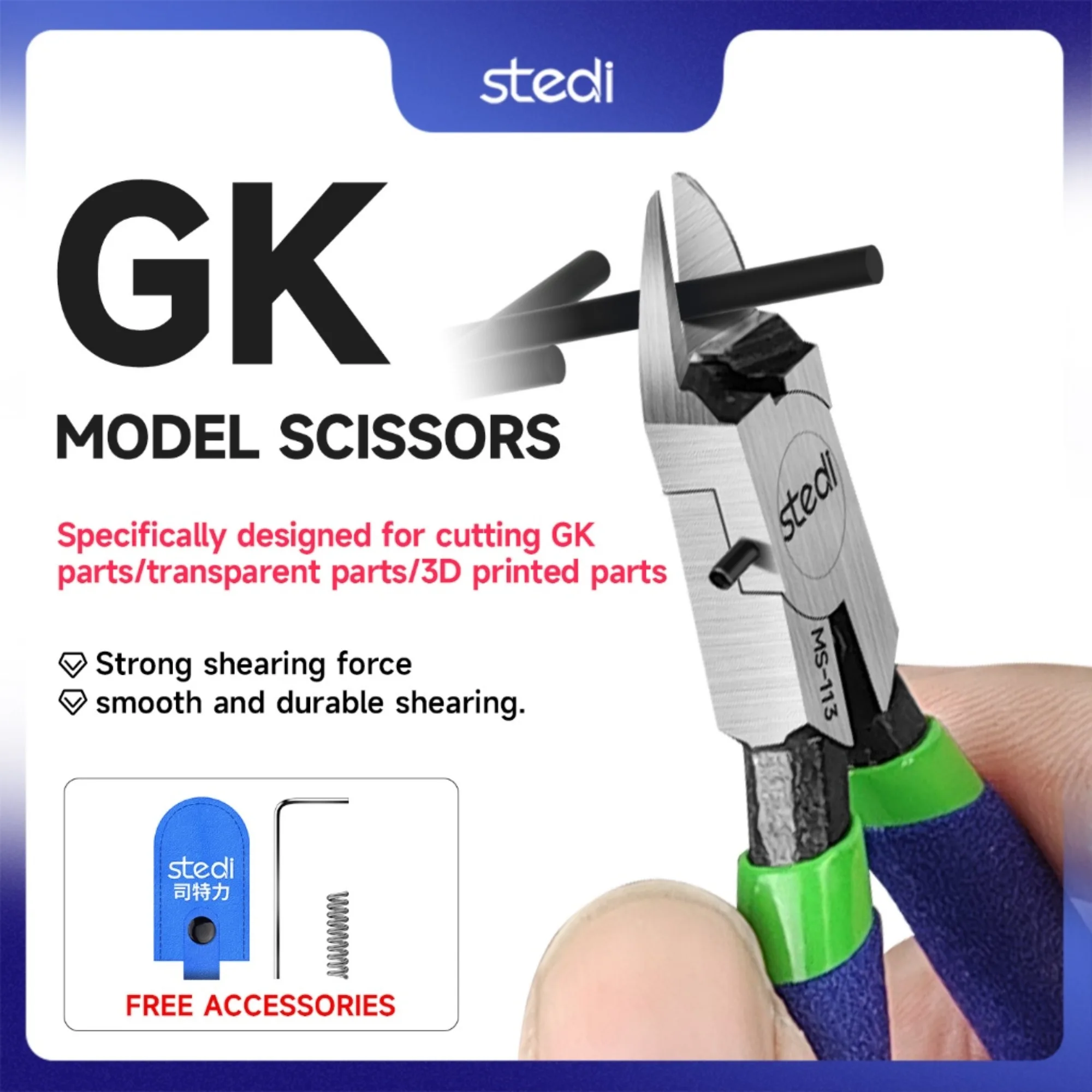 

Stedi MS-113 Upgraded Single Blade Nipper Precision Cutter for Gundam Model GK Resin Parts Sprue Cutter Tool Hobby DIY Craft