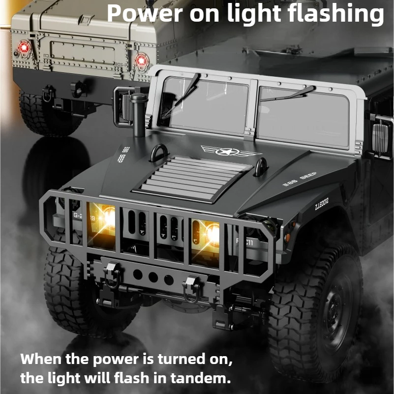 JJRC C8835 1:16 4x4 Coche de control remoto - Escalador todoterreno todo terreno con luces LED para regalo de juguete de aventura todoterreno para niños