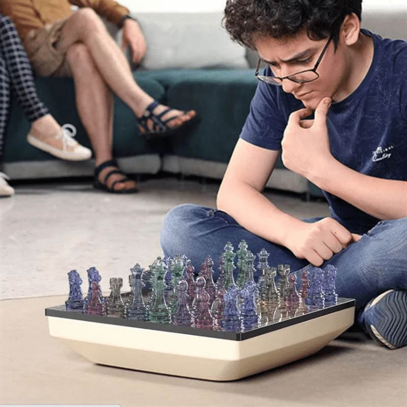1/6 pièces Moule en silicone DIY pour pièces d'échecs en cristal, ensemble complet Roi, Reine, Chevalier