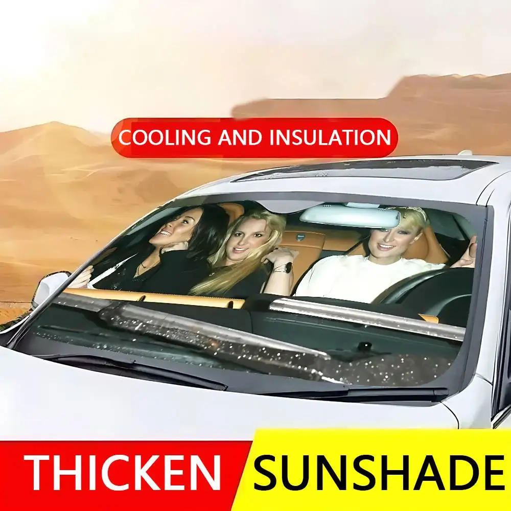 Paris B-Britney L-Lindsay Auto Sonnenschutz Windschutzscheibe Auto Windschutzscheibe Abdeckung Sonnenschutz Auto Visier Autozubehör