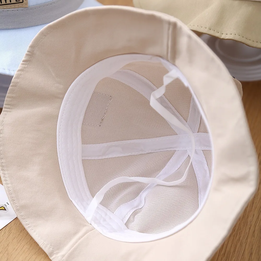 

New Trendy Bucket Hat Anti-Sun Adjustable Fishing Cap Breathable Cute Bear Fisherman Hat Gift