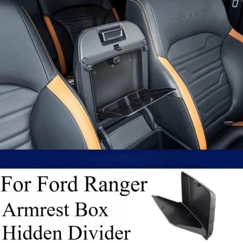 Fit for Ford Ranger Hidden Armrest Compartment Storage Box Interior Space-enhancing Accessory