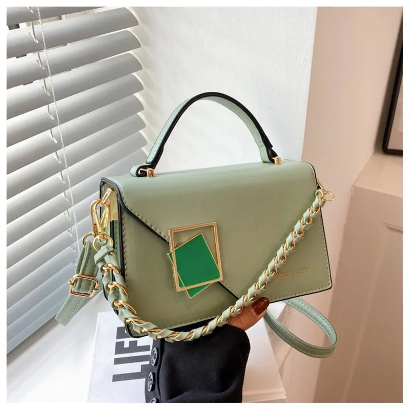 Women's Small Square Bag New Fashion Trend Luxury Designer Crossbody Bag Chain Lady Shoulder Messenger Handbag