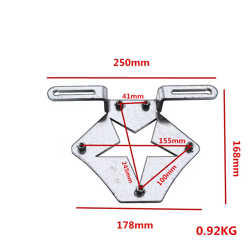 Motorcycle 12cm-22cm Saddlebag Support Mount Brackets Universal Cafe Racer Old School Bobber Touring Scooter Offroad