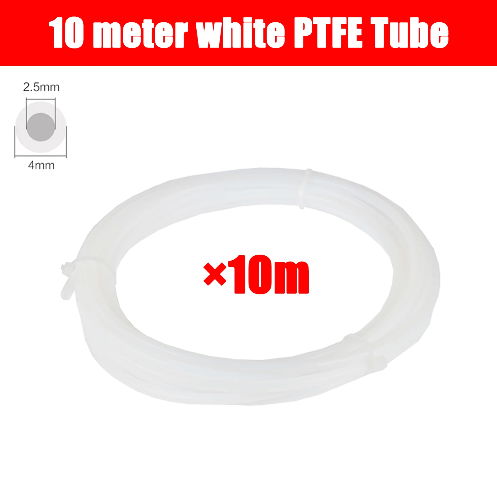 PTFE Tube for Bambu Lab X1 P1 A1 Series 3D Printer Teflonto Pipe Bowden Extruder 1.75mm ID2.5mm OD4mm Bambulab Filament Parts