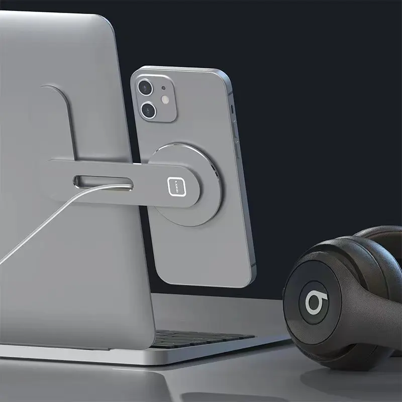 New Floating Screen Notebook Mobile Phone Holder Magnetic 15W Wireless Charging Car Mobile Phone Holder Office