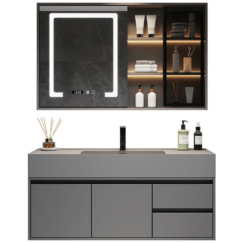 

Rock slab integrated basin, bathroom cabinet, mirror cabinet, smart bathroom, toilet, washbasin, washbasin cabinet, combined bat